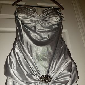 Silver formal dress